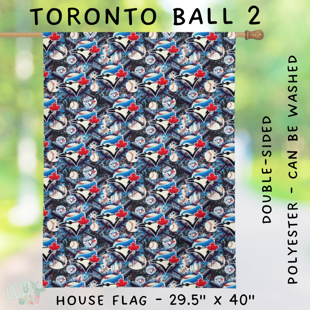 Batch #312 - Strike Out Baseball Flags - Closes 3/28 - ETA late May - Toronto Ball 2 House Flag