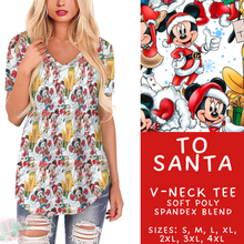 Load image into Gallery viewer, Batch #434 - Magical Christmas - Closes 10/22 - ETA early Dec - To Santa V-Neck Tee

