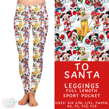Load image into Gallery viewer, Batch #434 - Magical Christmas - Closes 10/22 - ETA early Dec - To Santa Full Length Leggings
