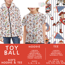 Load image into Gallery viewer, Batch #563 - Made for Play Collection - Closes 7/31 - ETA late Sept - Toy Ball Kid's Unisex Hoodie &amp; Tee
