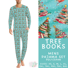 Load image into Gallery viewer, Batch #584 - Christmas Family Pajamas - Closes 9/11 - ETA mid Nov - Tree Books Men's Pajama Set
