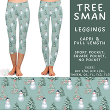 Load image into Gallery viewer, Batch #600 - Jingle all the Way 2 - Closes 10/19 - ETA early/mid Dec - Tree Sman Full and Capri Length Leggings
