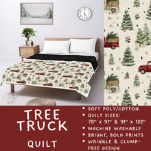 Load image into Gallery viewer, Batch #597 - Christmas Quilts - Closes 10/12 - ETA early Dec - Tree Truck Quilt
