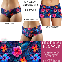 Load image into Gallery viewer, Ready to Ship - Tropical Flower Women&#39;s Underwear - High Waist
