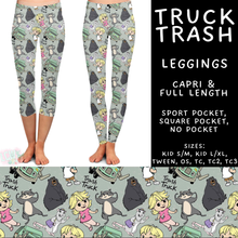 Load image into Gallery viewer, Batch #544 - Cool Characters 16 - Closes 6/17 - ETA mid August - Truck Trash Full and Capri Length Leggings
