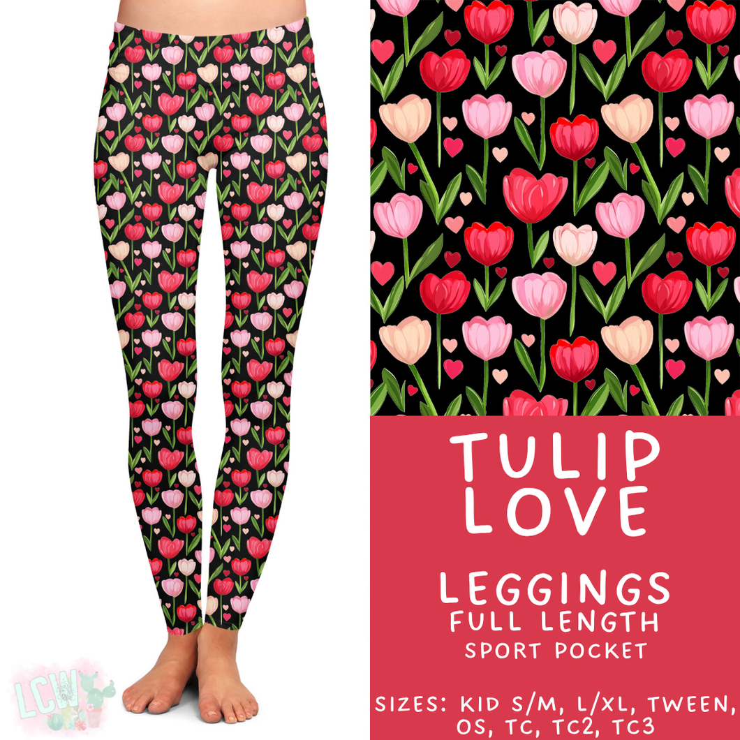Batch #453 - Love Day 2 - Closes 11/24 - ETA mid Jan - Tulip Love Full Length Leggings