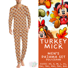 Load image into Gallery viewer, Batch #580 - Fall Family Pajamas 2 - Closes 9/4 - ETA early Nov - Turkey Mick Men's Pajama Set
