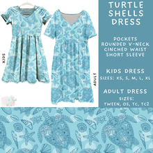 Load image into Gallery viewer, Batch #307 - Sea Life - Closes 3/20 - ETA mid May - Turtle Shells Adult &amp; Kids Dresses
