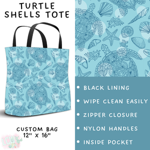 Batch #307 - Sea Life - Closes 3/20 - ETA mid May - Turtle Shells Tote