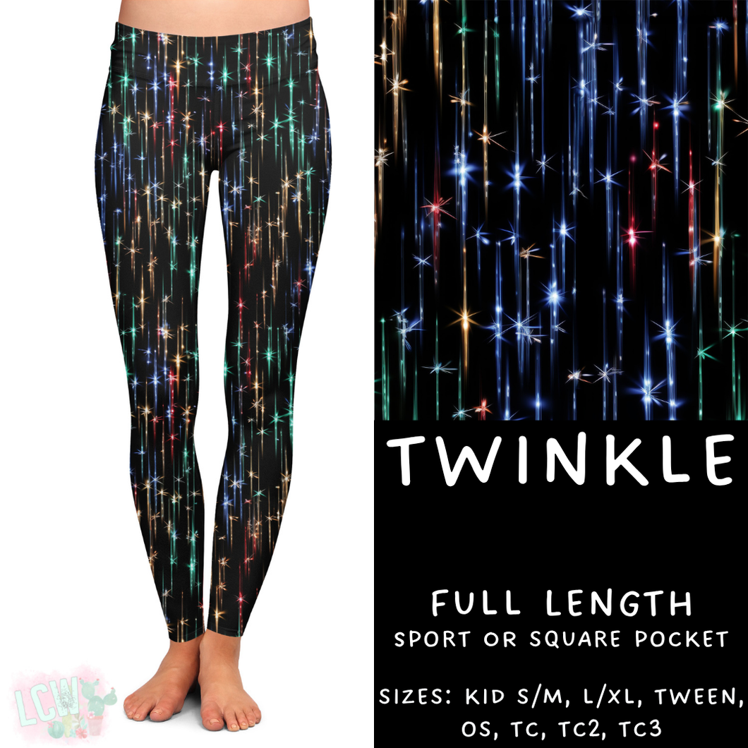 Ready To Ship - Twinkle Full Length Leggings - TC & TC2 Sport Pockets