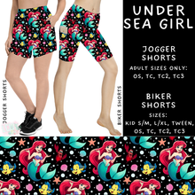 Load image into Gallery viewer, Ready to Ship - Under Sea Girl Biker Shorts - TC &amp; TC2
