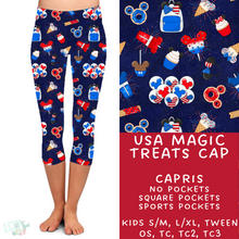 Load image into Gallery viewer, Ready To Ship - USA Magic Treats Capri Leggings
