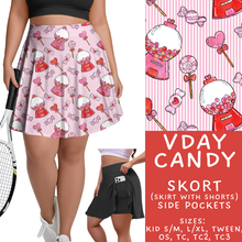 Load image into Gallery viewer, Batch #453 - Love Day 2 - Closes 11/24 - ETA mid Jan - Vday Candy Skort
