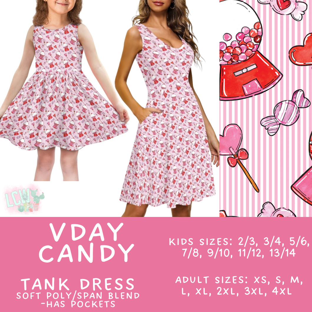 Batch #452 - Mom & Me Love - Closes 11/21 - ETA early Jan - Vday Candy Women's & Girl's Tank Dress
