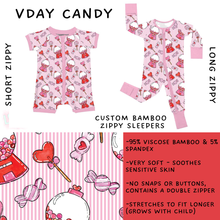 Load image into Gallery viewer, Batch #455 - Little Dreamers Lucky in Love - Closes 11/27 - ETA mid January - Vday Candy Short and Long Zippy Sleeper
