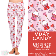 Load image into Gallery viewer, Batch #453 - Love Day 2 - Closes 11/24 - ETA mid Jan - Vday Candy Full Length Leggings
