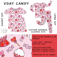 Load image into Gallery viewer, Batch #455 - Little Dreamers Lucky in Love - Closes 11/27 - ETA mid January - Vday Candy Bamboo Short and Long Sleeper Set

