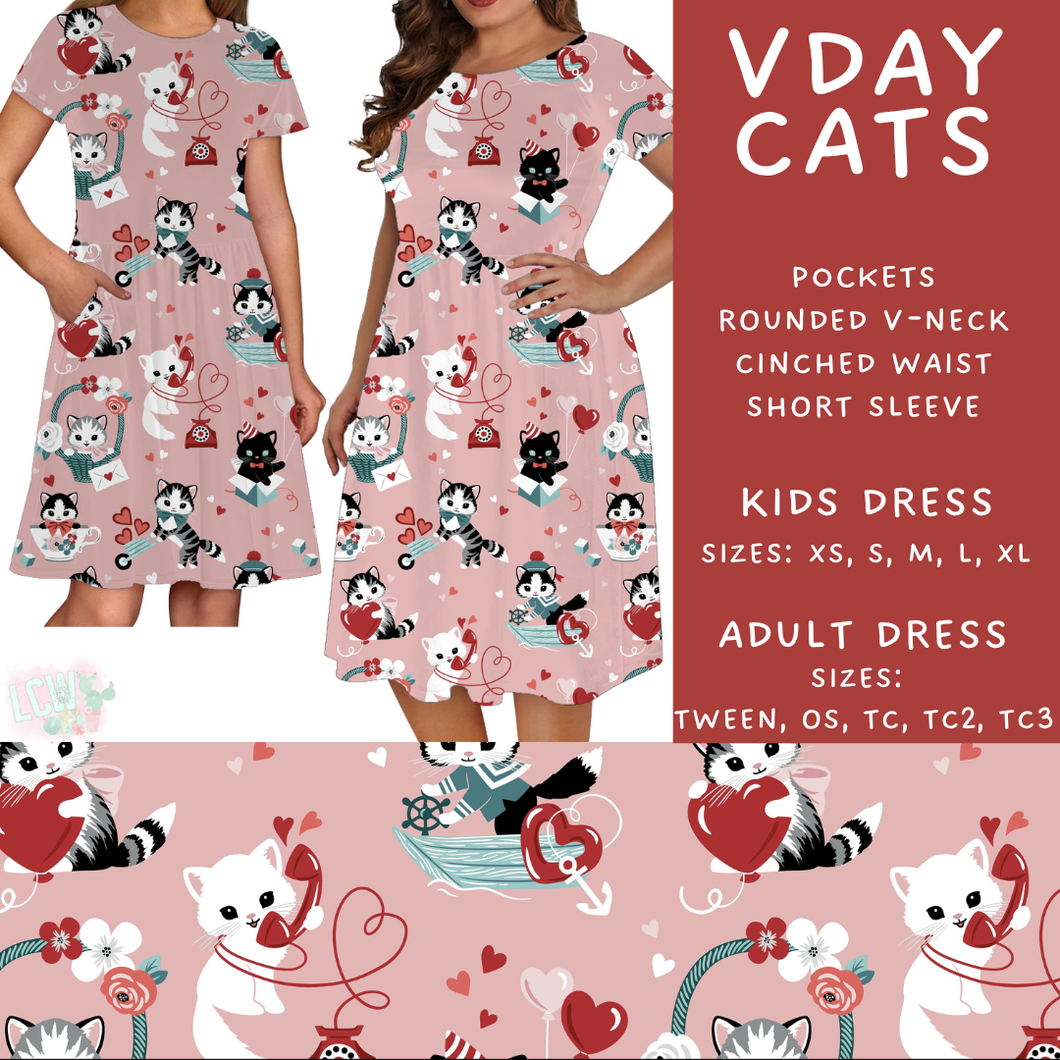 Batch #452 - Mom & Me Love - Closes 11/21 - ETA early Jan - Vday Cats Womens & Girls Dresses