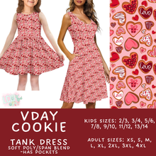Load image into Gallery viewer, Batch #452 - Mom &amp; Me Love - Closes 11/21 - ETA early Jan - Vday Cookie Women&#39;s &amp; Girl&#39;s Tank Dress
