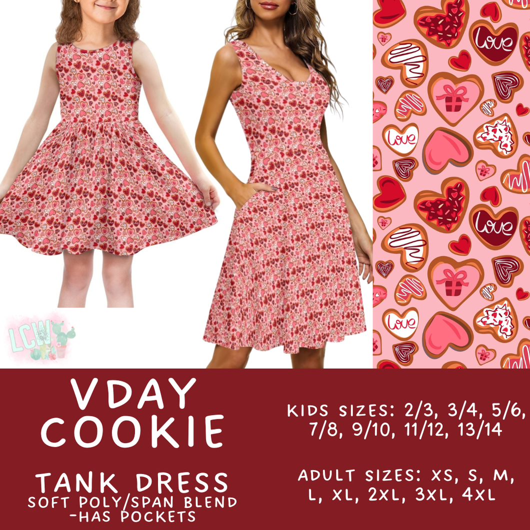 Batch #452 - Mom & Me Love - Closes 11/21 - ETA early Jan - Vday Cookie Women's & Girl's Tank Dress