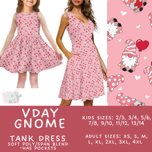 Load image into Gallery viewer, Batch #452 - Mom &amp; Me Love - Closes 11/21 - ETA early Jan - Vday Gnome Women&#39;s &amp; Girl&#39;s Tank Dress
