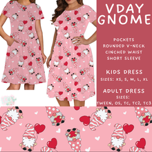 Load image into Gallery viewer, Batch #452 - Mom &amp; Me Love - Closes 11/21 - ETA early Jan - Vday Gnome Womens &amp; Girls Dresses
