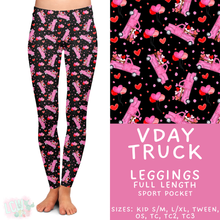 Load image into Gallery viewer, Batch #453 - Love Day 2 - Closes 11/24 - ETA mid Jan - Vday Truck Full Length Leggings
