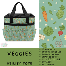 Load image into Gallery viewer, Batch #549 - Utility Tote 2 - Closes 6/29 - ETA late August - Veggies Utility Tote
