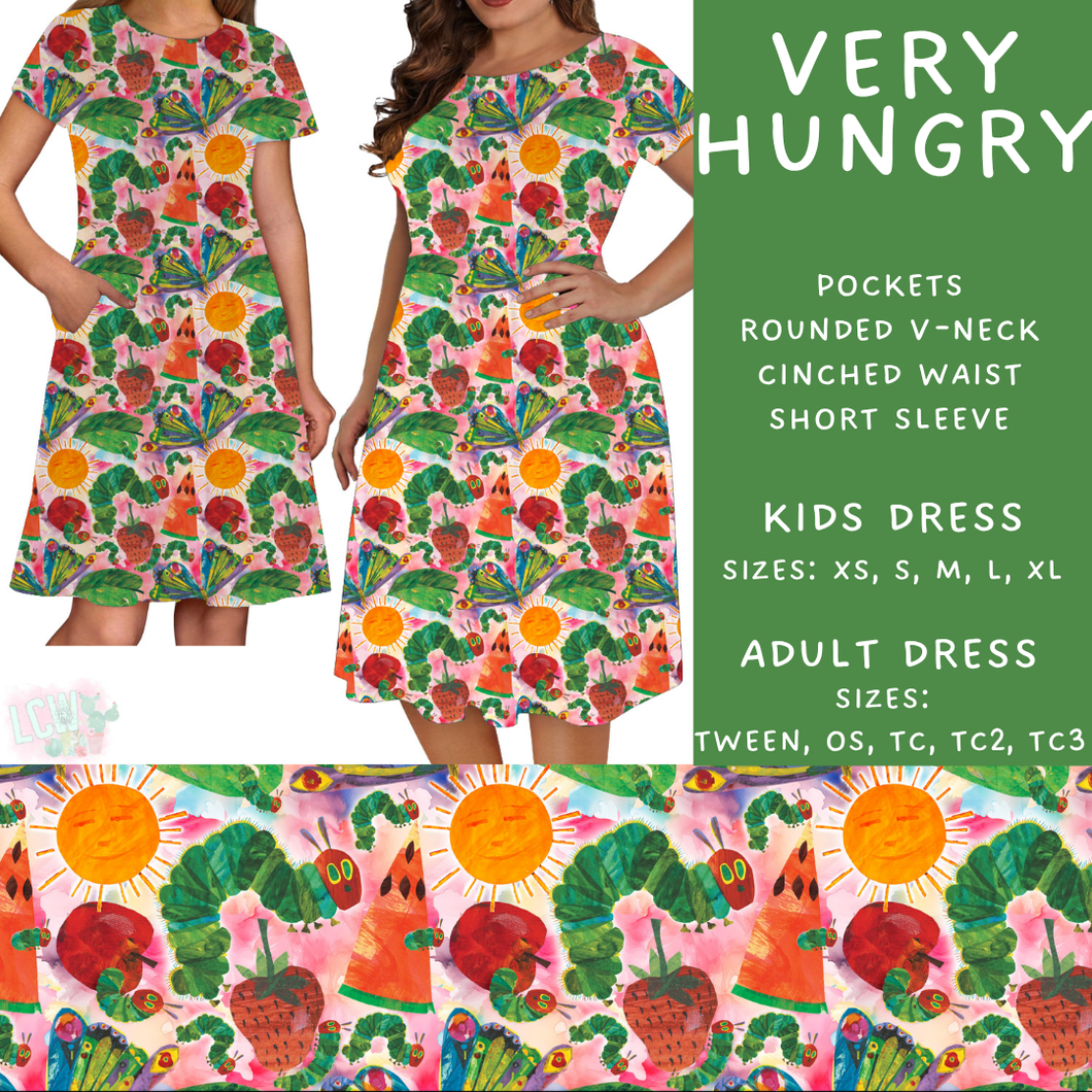 Batch #456 - Storybook Collection 4 - Closes 11/28 - ETA late Jan - Very Hungry Womens & Girls Dress