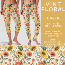 Load image into Gallery viewer, Batch #603 - September Request Run - Closes 10/26 - ETA mid/late Dec - Vint Floral Full and Capri Length Joggers
