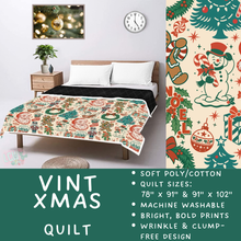 Load image into Gallery viewer, Batch #597 - Christmas Quilts - Closes 10/12 - ETA early Dec - Vint Xmas Quilt
