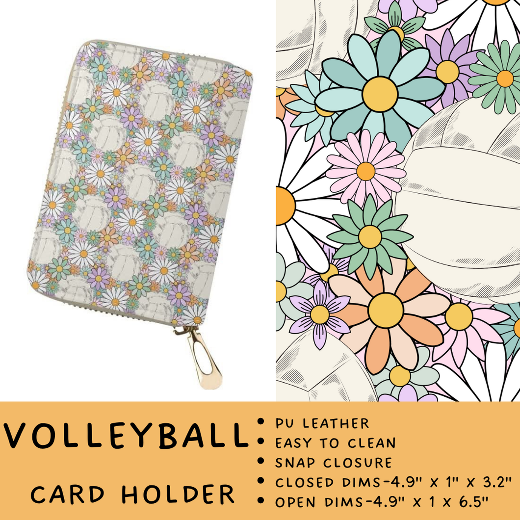 Batch #309 - Card Holders & Mini Backpacks - Closing 3/24 - ETA late May - Volleyball Card Holder