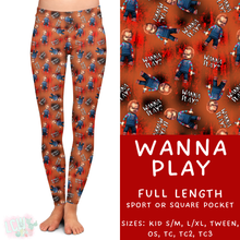 Load image into Gallery viewer, Ready to Ship - Wanna Play Full Length Leggings - Square Pocket TC2
