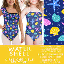 Load image into Gallery viewer, Batch #543 - Pool Party 2 - Closes 6/15 - ETA early/mid August - Water Shell Girl's Swimsuit
