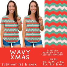 Load image into Gallery viewer, Batch #595 - Christmas Spirit 2 - Closes 10/7 - ETA early Dec - Wavy Xmas Everyday Tank &amp; Tee
