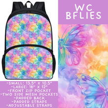 Load image into Gallery viewer, Batch #545 - Back to School 3 - Closes 6/19 - ETA early/mid August - WC BFlies Backpacks
