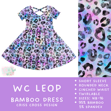 Load image into Gallery viewer, Ready to Ship - WC Leop Criss-Cross Bamboo Dress - 5T
