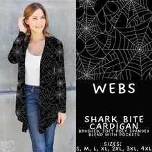 Load image into Gallery viewer, Batch #556 - Halloween 3 - Closes 7/15 - ETA mid Sept - Webs Cardigan
