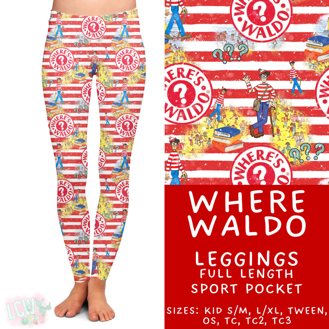 Batch #456 - Storybook Collection 4 - Closes 11/28 - ETA late Jan - Where Waldo Full Length Leggings