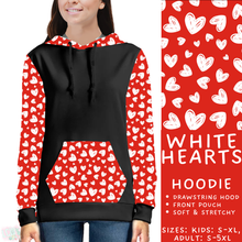 Load image into Gallery viewer, Batch #453 - Love Day 2 - Closes 11/24 - ETA mid Jan - White Hearts Hoodie
