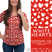 Load image into Gallery viewer, Batch #453 - Love Day 2 - Closes 11/24 - ETA mid Jan - White Hearts Everyday Tee
