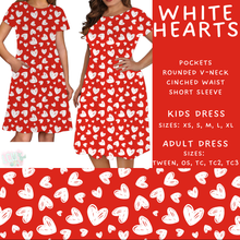 Load image into Gallery viewer, Batch #452 - Mom &amp; Me Love - Closes 11/21 - ETA early Jan - White Hearts Womens &amp; Girls Dresses
