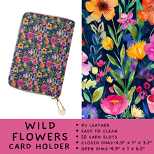 Load image into Gallery viewer, Batch #309 - Card Holders &amp; Mini Backpacks - Closing 3/24 - ETA late May - Wild Flowers Card Holder
