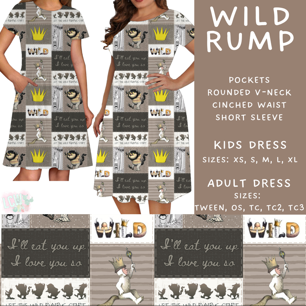 Batch #456 - Storybook Collection 4 - Closes 11/28 - ETA late Jan - Wild Rump Womens & Girls Dress