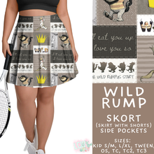 Load image into Gallery viewer, Batch #456 - Storybook Collection 4 - Closes 11/28 - ETA late Jan - Wild Rump Skort
