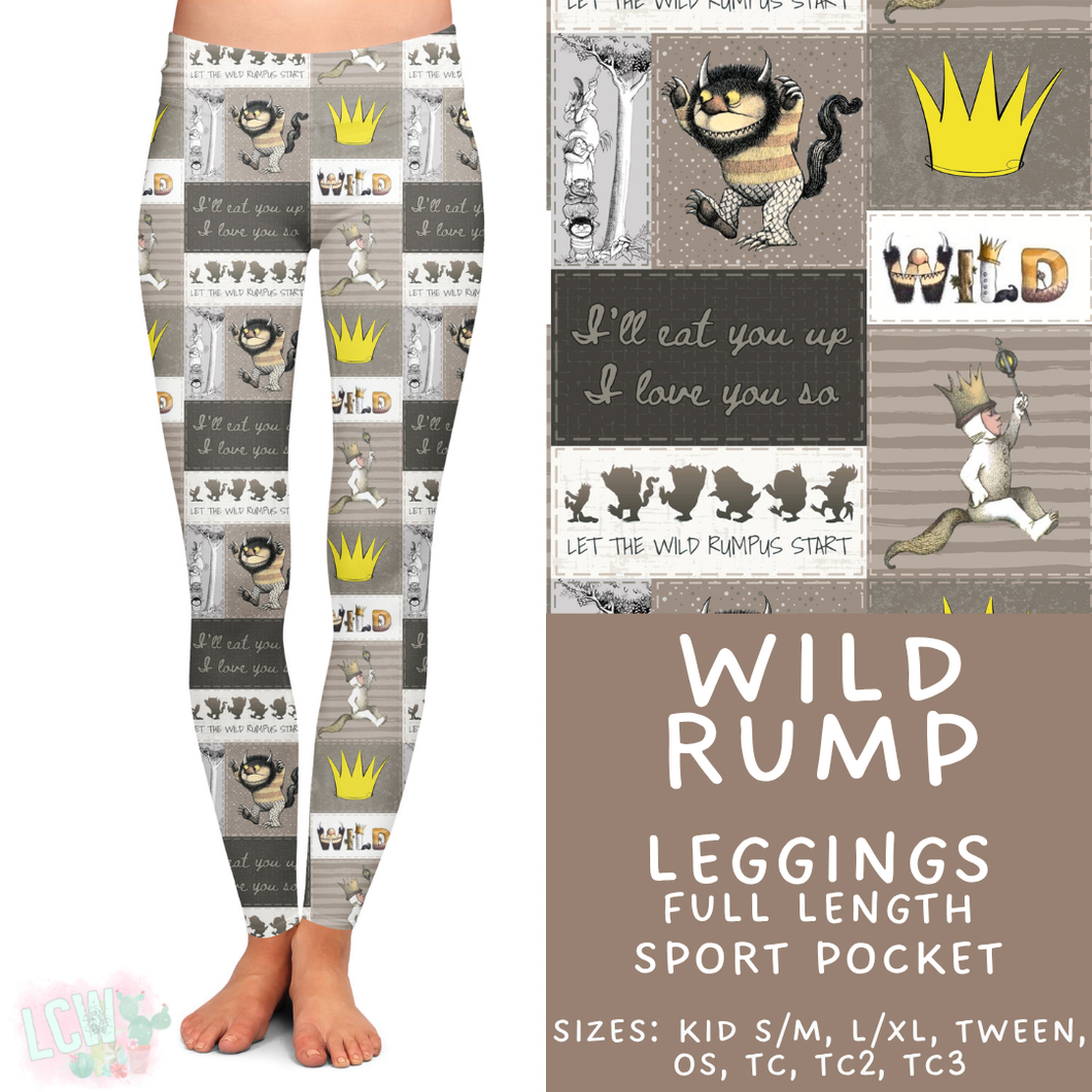 Batch #456 - Storybook Collection 4 - Closes 11/28 - ETA late Jan - Wild Rump Full Length Leggings