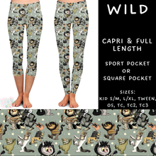 Load image into Gallery viewer, Batch #308 - Storybook Collection 2 - Closes 3/21 - ETA mid May - Wild Full and Capri Length Leggings
