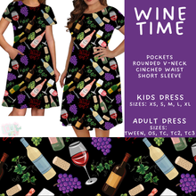 Load image into Gallery viewer, Batch #548 - May Request Run - Closes 6/26 - ETA late August - Wine Time Adult &amp; Kids Dresses
