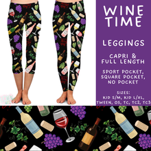 Load image into Gallery viewer, Batch #548 - May Request Run - Closes 6/26 - ETA late August - Wine Time Full and Capri Length Leggings
