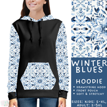 Load image into Gallery viewer, Batch #439 - Winter Watercolor 2 - Closes 10/30 - ETA mid Dec - Winter Blues Hoodie
